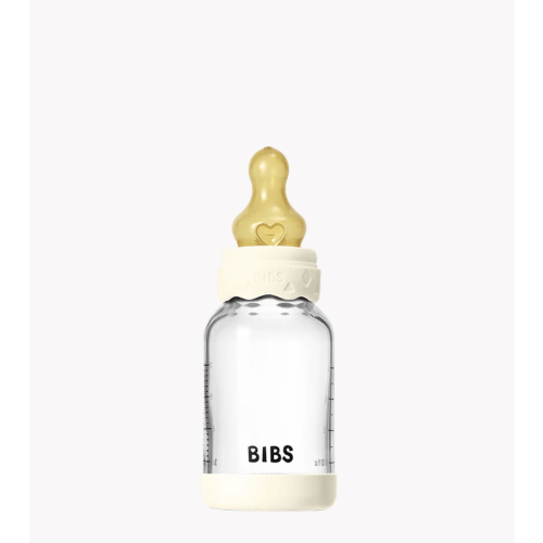 BIBS Baby Glass Bottle Boheme Set 4oz Latex - Ivory – Bibsworld store US