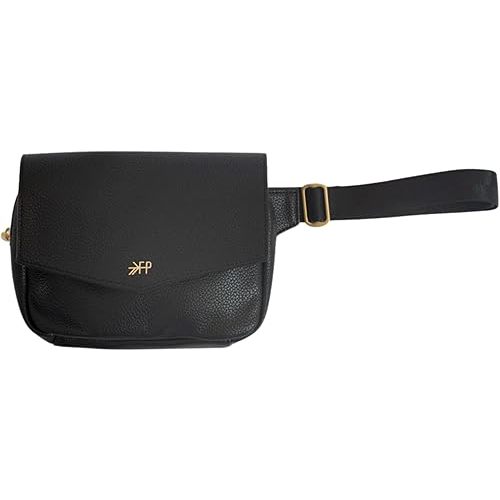 Freshly Picked Classic Park Pack Belt Bag, Black Fanny Pack for Women, Wear as a Waist Bag or Crossbody (Ebony)