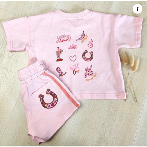 Cowgirls Oversized Tee and Short Set