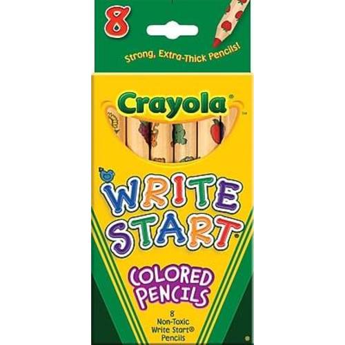 Crayola - Kids' Write Start Colored Pencils, 8/Box (68-4108) - Multicolor