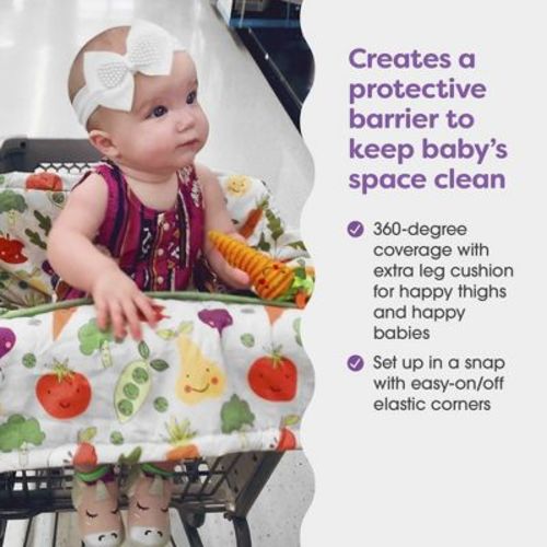 Boppy Cart and High Chair Cover - Farmers Market: Stroller Accessories, Baby Shopping Cart Covers, 18.5 x 9.1 Inches
