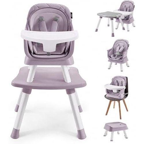 HARPPA Moro High Chair, 8-in-1 Convertible Baby Feeding Chair for Toddlers