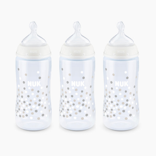 NUK Smooth Flow Anti-Colic Bottle (3 Pack) - Colors May Vary, 10oz.