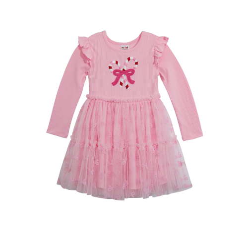 Joyful Moments Toddler Girls Candy Cane Tutu Dress, Sizes 12M-5T