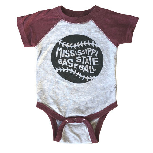 Mississippi State Baseball Onesie