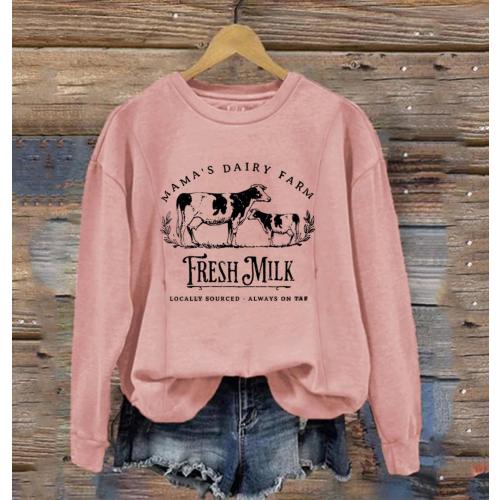 Mama's Dairy Farm Fresh Milk Breastfeeding Sweatshirt