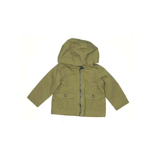 Used Carter 100% Cotton Solid Green Jacket 9-12 MO / 12 MO