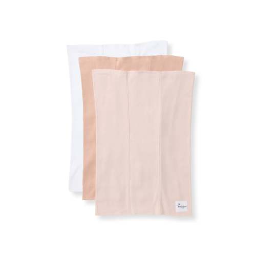 Ranunculus Solid Organic Baby Burp Cloths Pack of 3