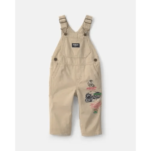 Baby Train Overalls - Khaki - OshKosh B'gosh | Carter's