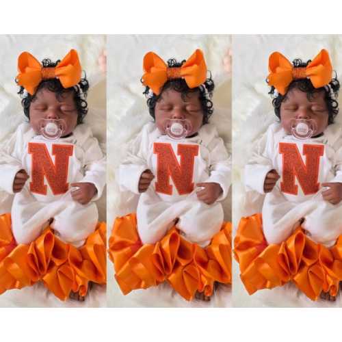 Personalized Embroidered Baby Girl Outfit: Ruffle Anklet & Headband Set - Etsy