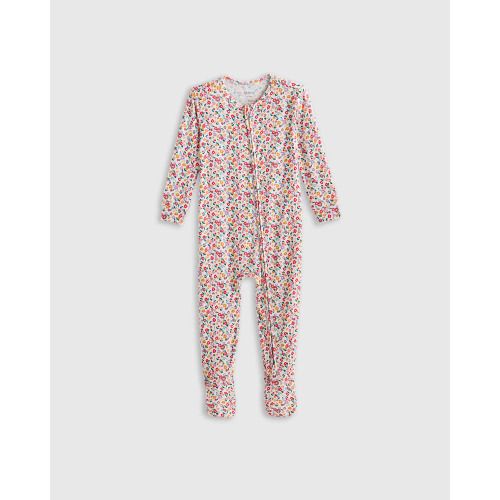 Bamboo Footie Pajama - Baby in Ditsy Floral