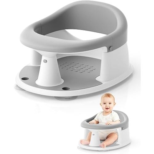 Baby Bath Seat for Babies 6 Months & Up, Bath Seats for Babies Sitting Up, Open Design, Non-Slip, Compact Toddler Bath Seat.