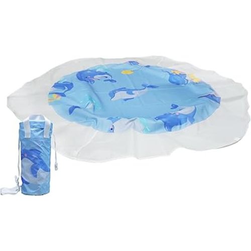 Baby Beach Pool,Pool for Toddlers 1-3,Beach Puddle Pool Toddler and Beach Puddle, Foldable Kiddie Pool with Waterproof Carrying Bag,Portable Baby Beach Pool for Outdoor Summer Vacation
