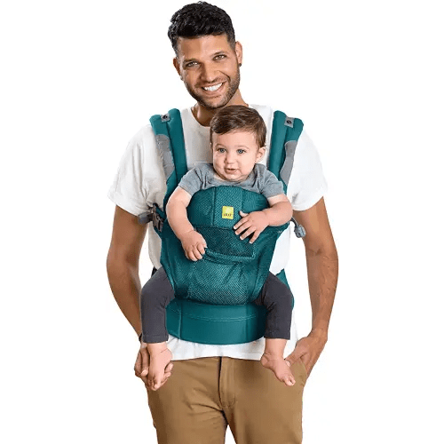 LÍLLÉbaby Complete Airflow Ergonomic 6-in-1 Baby Carrier Infant to Toddler with Lumbar Support (7-45 Pounds), 360 Degree Baby Wearing, Inward and Outward Facing (Pacific Coast)