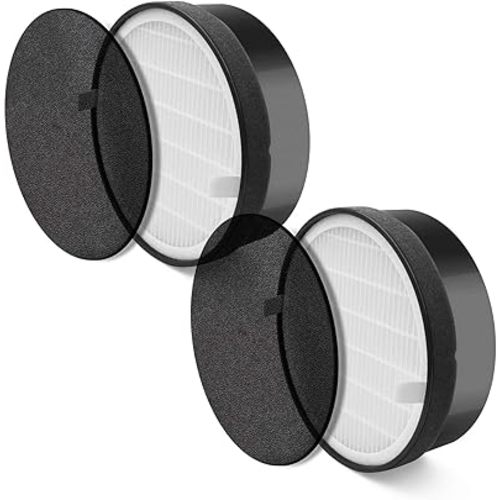 LEVOIT LV-H132 Replacement Filter, Genuine LV-H132-RF Air Purifier Filters, High-Efficiency Activated Carbon for Removal of Smoke, Odor, Allergens, Pollen, 2 Pack