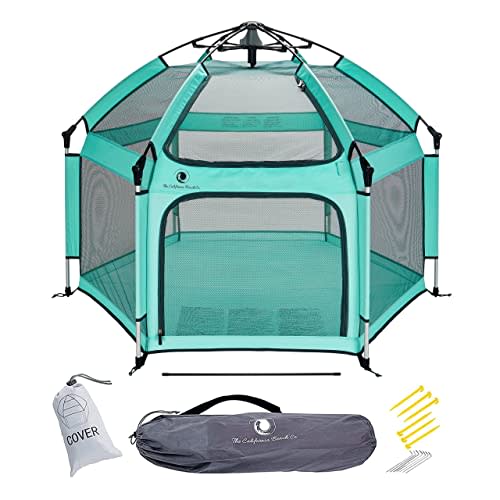 POP 'N GO Baby Playpen - Indoor & Outdoor Playpen for Babies and Toddlers - Baby Beach Tent, Foldable, Portable W/Canopy & Travel Bag - Pop Up Pack and Play Yard