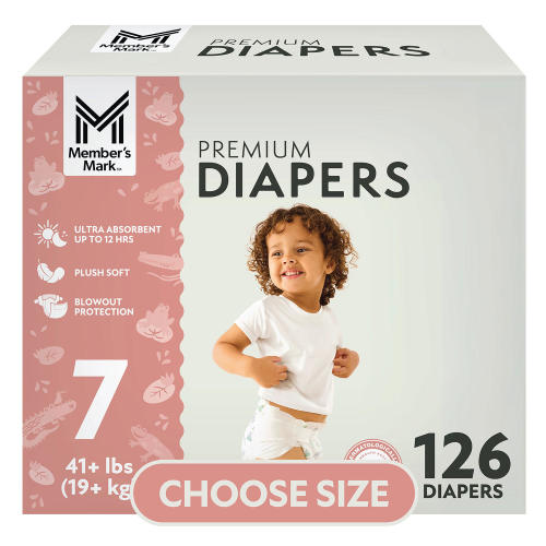 Member's Mark Premium Baby Diapers, Sizes: Newborn - 8 - Sam's Club