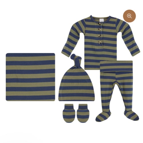 Rome Ribbed Newborn Hat Bundle (Top + Bottom)