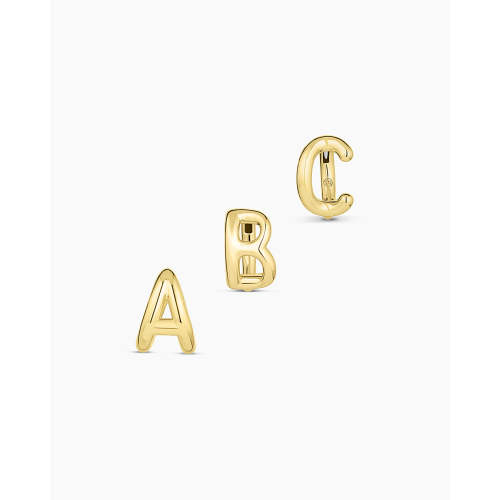 Alphabet Single Huggie