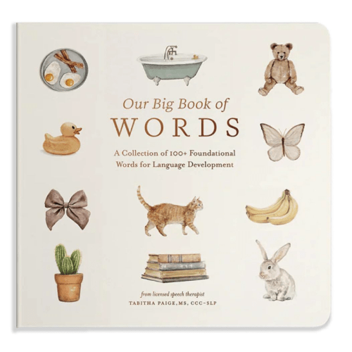 Our Big Book of First Words: A Collection of 100+ Foundational Words for Language Development (Tabitha Paige Children's Book Series)