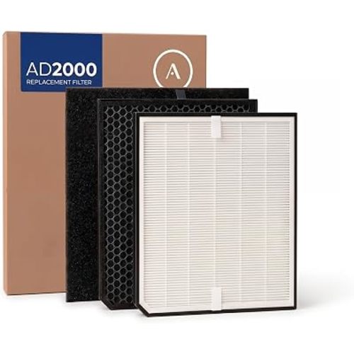 Genuine AirDoctor AD2000 1 Year Combo Replacement Filter Pack. Includes 2 Premium Carbon/VOCs w Pre-Filters + 1 UltraHEPA. Guaranteed Quality & Performance. Removes Smoke, Pet Dander, Pollen, Gasses