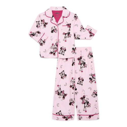 Minnie Mouse Toddler Girls Long Sleeve Top and Pants Pajama Coat Set, 2-Piece, Sizes 2T-5T
