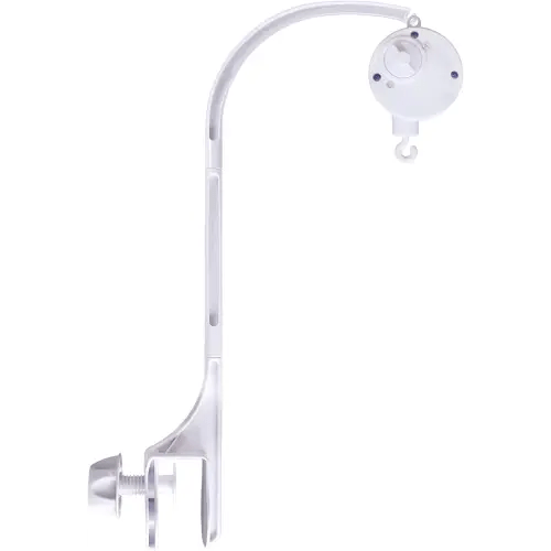 Baby Crib Mobile Arm with Music Box Spin Motor（24 inch ）, AICMEI Nursery Decor Hanger -DIY Toy Decoration Move Bracket，Double nut Adjustment and Fixing