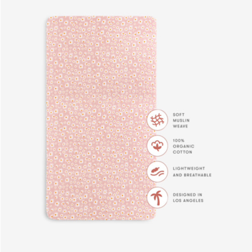 Babyletto Crib Sheet in GOTS Certified Organic Muslin Cotton