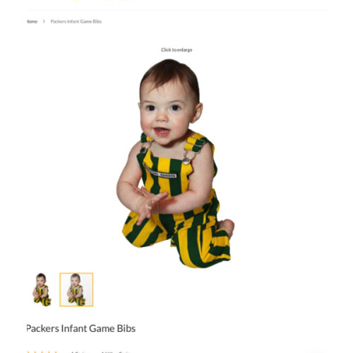 Green Bay Packers Infant Game Bibs at the Packers Pro Shop