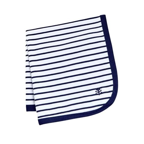 Coolibar Baby's Sun Blanket - UPF 50+ Sun Protection - Batibou in White/Navy Stripe
