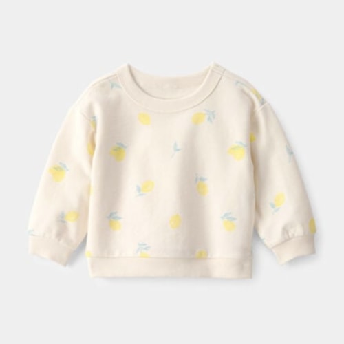 Baby Girl Lemon French Terry Pullover Sweatshirt - Ivory
| Carter's