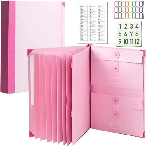 Accordion File Organizer Manila Pocket Document Folder for Passports, - TikTok Shop