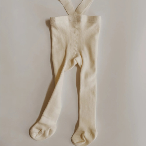 Knit Footie Suspender Tights