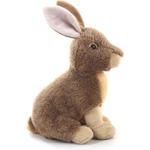 The Petting Zoo Hare Stuffed Animal Plushie, Gifts for Kids, Wild Onez Wildlife Animals, Rabbit Plush Toy 12 inches
