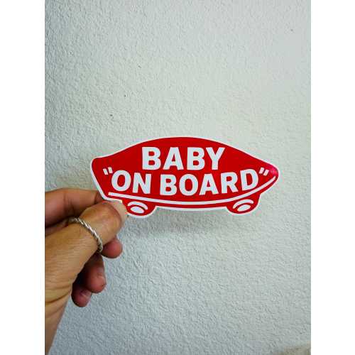 Baby On Board Skateboard sticker Skate Car Bumper Decal Laptop