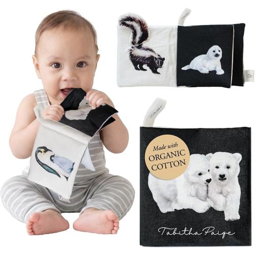 Organic Tummy Time Crinkle Book for Baby: High-Contrast Art for Sensory Play and On-the-Go Fun (Tabitha Paige Children's Book Series)