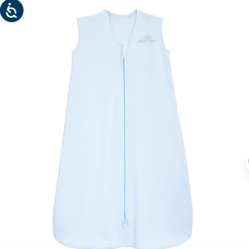 Blue Cotton Wearable Baby Blanket XL | HALO