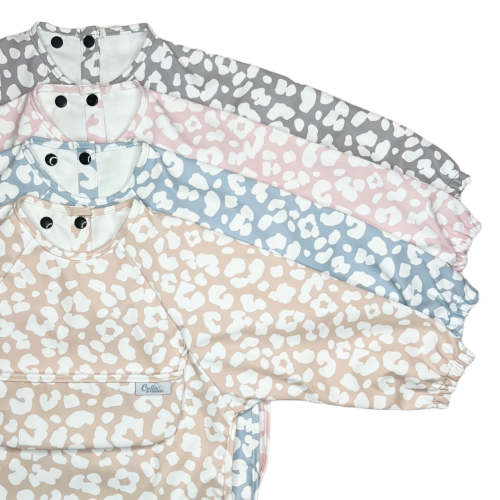 The Grayson Long Sleeve Bib - Leopard – Calla and Friends