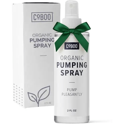 Pumping Spray 2 Fl Oz | Organic Skin Lubricant for Breast Pumping | Pump Flange Spray for Breast Shields | Vegan & Lanolin Free, Made in USA | Helps Sore Nipples & Clogged Milk Ducts