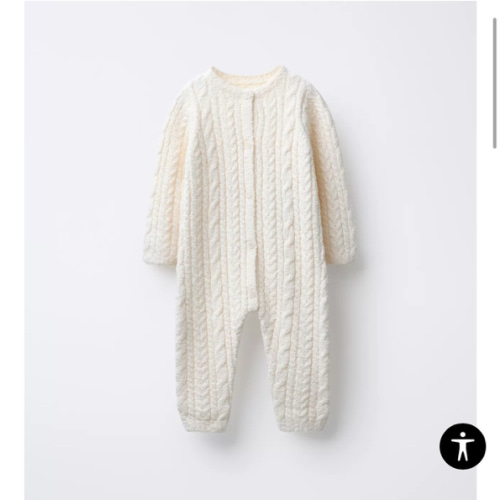 CABLE KNIT JUMPSUIT - Ecru | ZARA United States