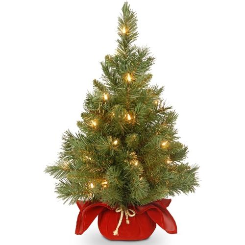 National Tree Company 24in Pre-Lit Majestic Fir Mini Christmas Tree