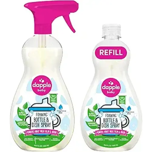 Dapple Baby - Fragrance-Free Foaming Bottle & Dish Spray - 16.9oz (2 Pk)