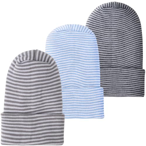 Newborn Baby Girl Hats Soft No Scratch Cotton Toddler Infant Beanie Caps Newborn Hospital Hat for Boy Girl 0-6 Months