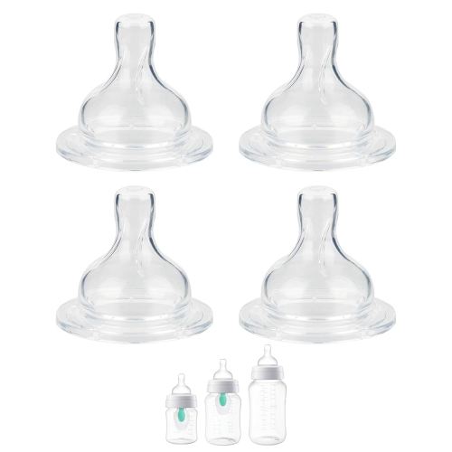Silicone Nipple for Philips Avent Anti-Colic Baby Bottles, Flow 3, 3m+, Fast Flow, 4 Count
