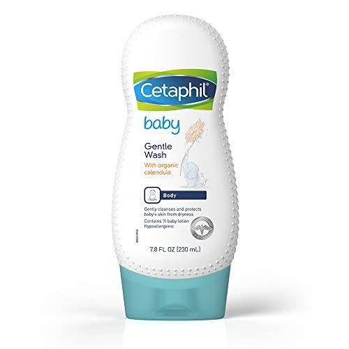Cetaphil Baby Gentle Wash with Organic Calendula |Fresh Fragrance | Gentle and Safe | 7.8 Oz