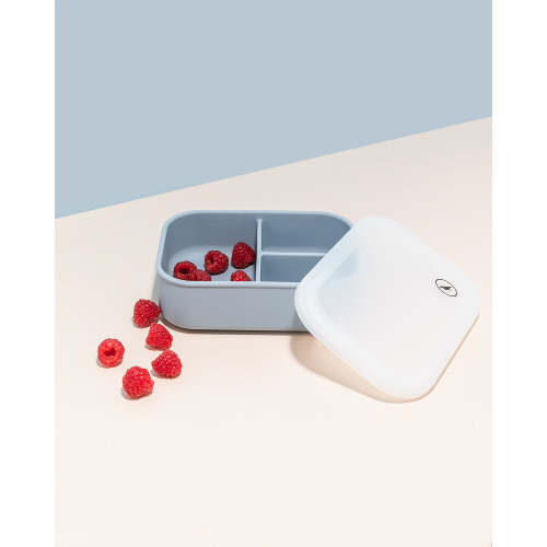 The Lucabox - 3 compartment Silicone lunchbox Green