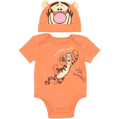 Disney Cosplay Baby Bodysuit and Hat Set Newborn to Infant Sizes (Newborn - 24 Months)