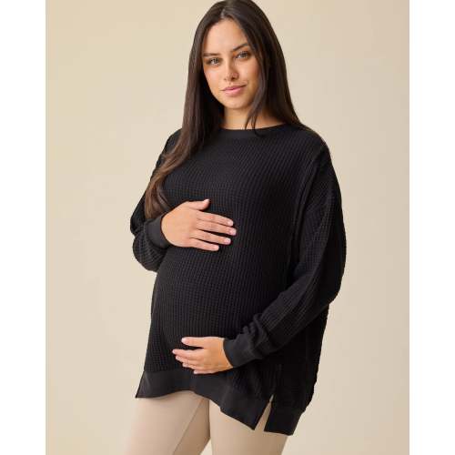 Joelle Thermal Maternity & Nursing Top | Garnet - Kindred Bravely
