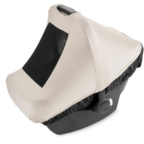 Skip Hop All Seasons Baby Car Seat Cover 4 in 1 Universal Fit with UPF40+ Sunshade and Water Resistant Fabric Oat