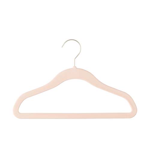 40-Pack Kid's Non-Slip Velvet Hangers | Blush